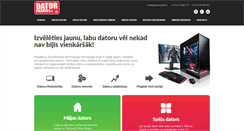 Desktop Screenshot of datorpasaule.lv